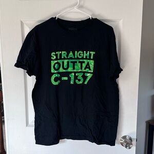 Snorg tees size large men’s graphic tshirt Straight Outta C-137 Rick and Morty